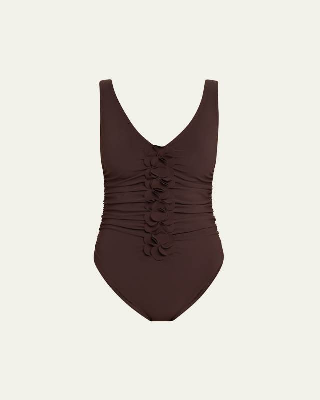 Tess V-Neck One-Piece Swimsuit